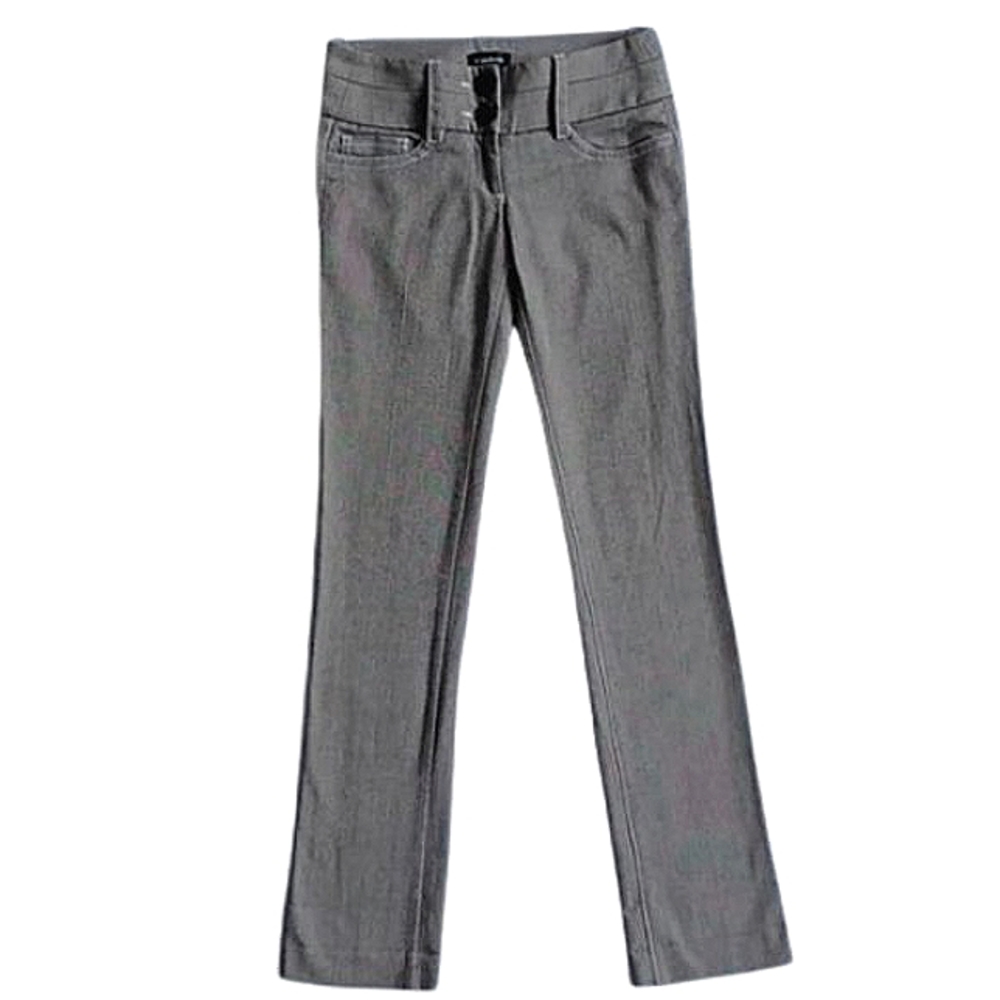 Bebe Low Rise Herringbone "Semi Sweet Chocolate" Casual Dress Pant- Sz 2